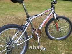 Old mid school bmx bike powerlite havoc chrome retro cycle