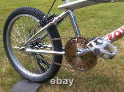 Old mid school bmx bike powerlite havoc chrome retro cycle