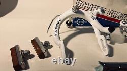 Old school BMX Dia compe white 880 fs'85 & Mx 901'85 brake set & tech 4 levers