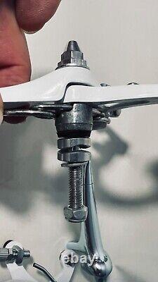 Old school BMX Dia compe white 880 fs'85 & Mx 901'85 brake set & tech 4 levers