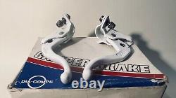 Old school BMX Dia compe white 880 fs'85 & Mx 901'85 brake set & tech 4 levers