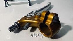 Old school Bmx Dia compe 283 brake levers gold chrome 1985 mint condition Haro's