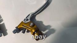 Old school Bmx Dia compe 283 brake levers gold chrome 1985 mint condition Haro's