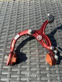 Old school bmx Diacompe Mx1000 Red Rear Brake Caliper With Cool Stop pads 1980's