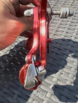 Old school bmx Diacompe Mx1000 Red Rear Brake Caliper With Cool Stop pads 1980's