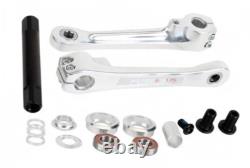Old school bmx HARO FUSION CRANK SET ALLOY 175 BLACK or Chrome Bashguards master