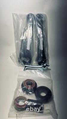 Old school bmx HARO FUSION CRANK SET ALLOY 175 BLACK or Chrome Bashguards master