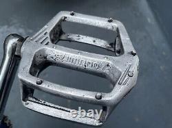 Old school bmx SHIMANO DX 1/2 pedals original 80s used 1/2 for opc