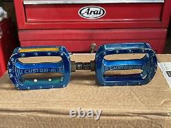 Old school bmx SR custom -m blue 9/16 pedals