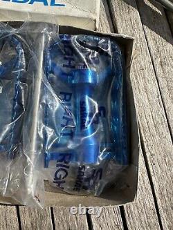 Old school bmx Sr Nos Blue 9/16 Pedals New In The Box 1980s