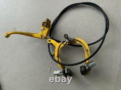 Old school bmx dia compe Gold brake levers all stamped 83