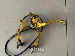 Old school bmx dia compe Gold brake levers all stamped 83