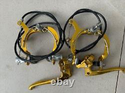 Old school bmx dia compe gold brake set 83
