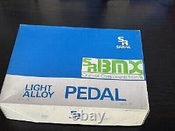 Old school bmx pedals Nos new old stock sr mp 460 blue 9/16