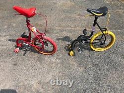 Old school bmx skateboard skate bikes vintage retro bmx old skateboard