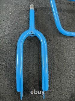 Oldschool 9/85 USA Made Dyno Compe Frameset Maui Blue Bmx Pro Tour Gt Freestyle