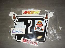 Original 1980s Old School BMX Aero Race Plate Andy Ruffell Raleigh Team Burner