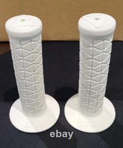 Original 80's Ame Grips In White Old School BMX