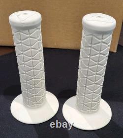 Original 80's Ame Grips In White Old School BMX
