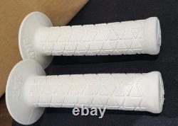 Original 80's Ame Grips In White Old School BMX
