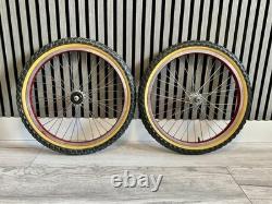 Original 80's Old School Bmx Raleigh Night Burner Weinmann Wheelset