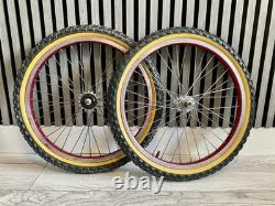 Original 80's Old School Bmx Raleigh Night Burner Weinmann Wheelset