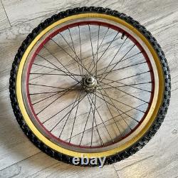 Original 80's Old School Bmx Raleigh Night Burner Weinmann Wheelset