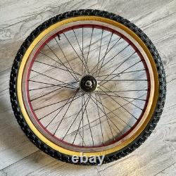 Original 80's Old School Bmx Raleigh Night Burner Weinmann Wheelset
