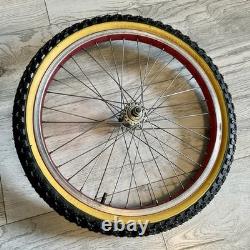 Original 80's Old School Bmx Raleigh Night Burner Weinmann Wheelset