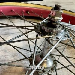 Original 80's Old School Bmx Raleigh Night Burner Weinmann Wheelset