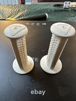 Original White Ame Cams Bmx Grips 80s Old School Bmx