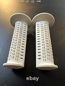 Original White Ame Cams Bmx Grips 80s Old School Bmx