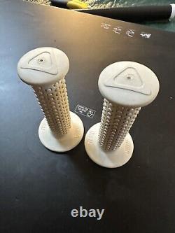 Original White Ame Cams Bmx Grips 80s Old School Bmx