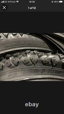 Pair Of NOS IRC 20X1.75 X-1 Racer Peak Old School BMX Tyres ET Kuwahara