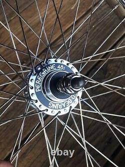 Peregrine Super Pro 48 Sealed Chrome Hubs Wheels Suzue Old School 80's BMX Rare