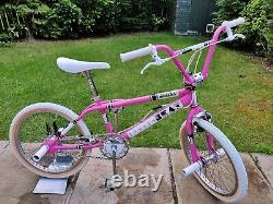 Pink Old School BMX Bike USA Retro Vintage Freestyler Bicycle Mid Skool SKYWAY