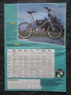Puch Bmx Brochure 1984 Old School Bmx Original Bmx Catalog Poster Vintage Bmx