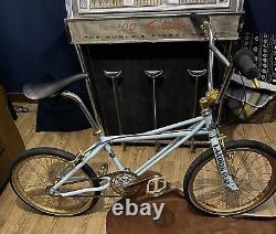 Quadangle S E Racing, Old School BMX Blue And Gold Complete Bike Rare 1983