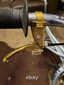 Quadangle S E Racing, Old School BMX Blue And Gold Complete Bike Rare 1983