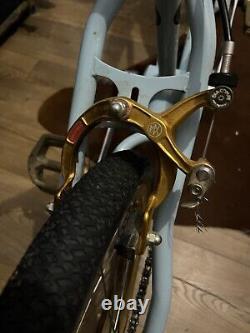 Quadangle S E Racing, Old School BMX Blue And Gold Complete Bike Rare 1983