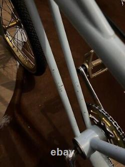 Quadangle S E Racing, Old School BMX Blue And Gold Complete Bike Rare 1983