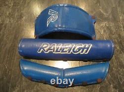 RALEIGH BURNER BMX PAD SET OLD SCHOOL BMX MK1 RALEIGH BMX BLUE VINTAGE BMX 80s