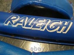 RALEIGH BURNER BMX PAD SET OLD SCHOOL BMX MK1 RALEIGH BMX BLUE VINTAGE BMX 80s