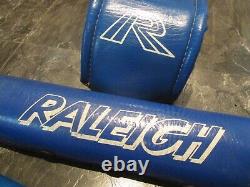 RALEIGH BURNER BMX PAD SET OLD SCHOOL BMX MK1 RALEIGH BMX BLUE VINTAGE BMX 80s