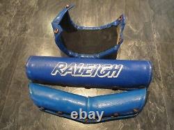 RALEIGH BURNER BMX PAD SET OLD SCHOOL BMX MK1 RALEIGH BMX BLUE VINTAGE BMX 80s