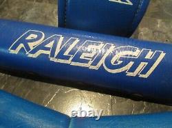 RALEIGH BURNER BMX PAD SET OLD SCHOOL BMX MK1 RALEIGH BMX BLUE VINTAGE BMX 80s