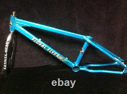 RARE Blue Ano SE FLOVAL FLYER FRAME & LANDING GEAR FORKS Old School BMX Set