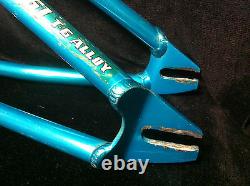 RARE Blue Ano SE FLOVAL FLYER FRAME & LANDING GEAR FORKS Old School BMX Set