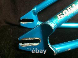 RARE Blue Ano SE FLOVAL FLYER FRAME & LANDING GEAR FORKS Old School BMX Set