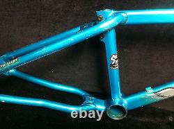 RARE Blue Ano SE FLOVAL FLYER FRAME & LANDING GEAR FORKS Old School BMX Set